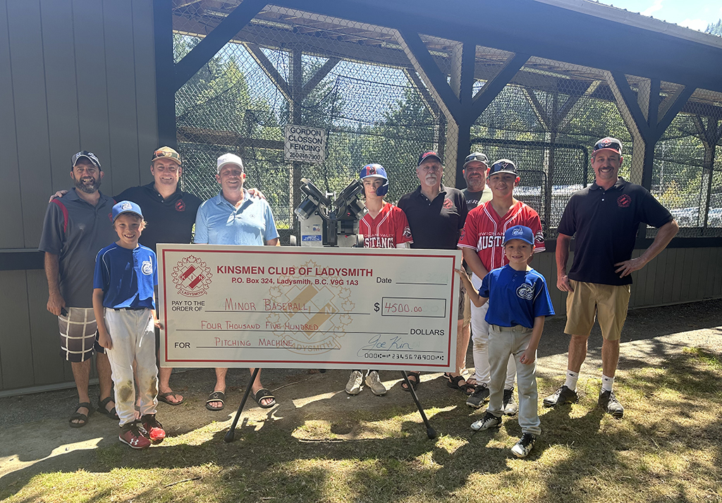 Ladysmith Baseball Association donation
